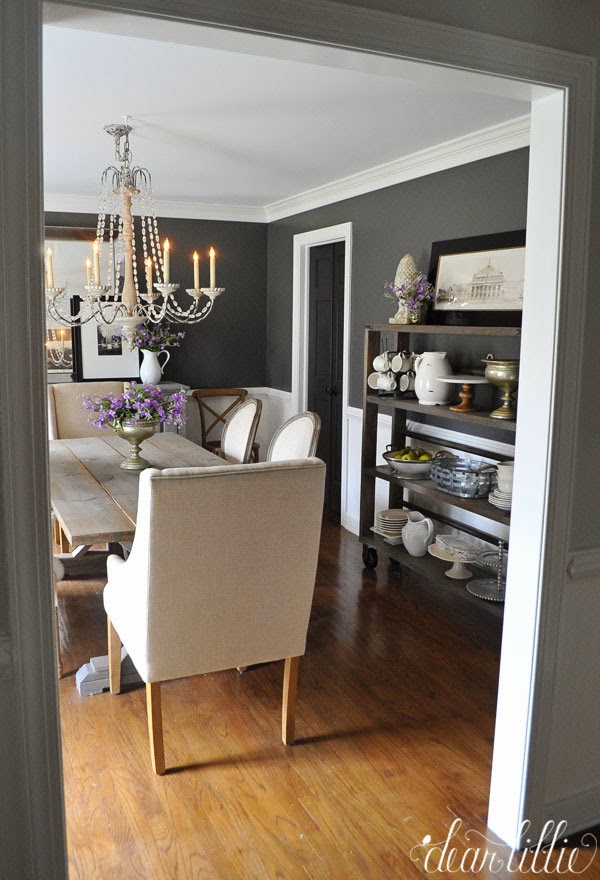 Kendall Charcoal In Our Dining Room, Charcoal Dining Room Ideas